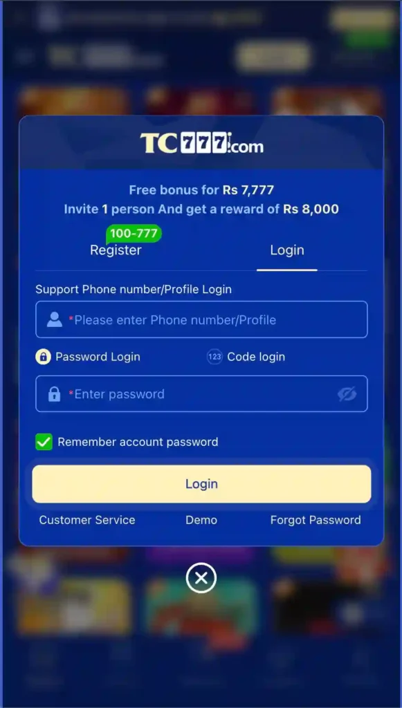 tc777 game login